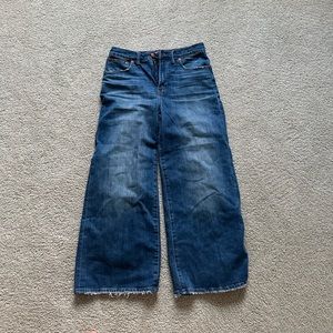 MADEWELL CROPPED WIDE LEG DENIM